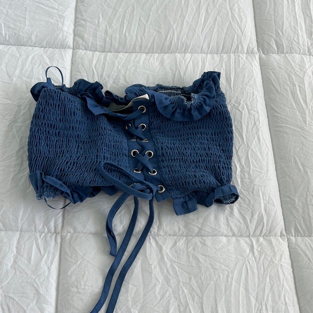 blue tub top